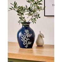 Very Home Botanical Printed Vase - Blue