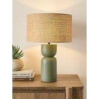 Very Home Green Totem Table Lamp