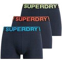Superdry 3 Pack Of Trunks - Navy