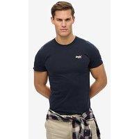 Superdry Essential Contrast Embroidered T-Shirt - Navy