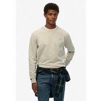 Superdry Essential Logo Crew Sweat - Beige