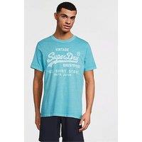 Superdry Vl Neon Relaxed T-Shirt - Blue
