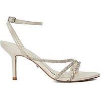Dune London Midsummers Diamante Embellished Wedding Heels - Ivory