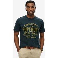 Superdry Machined Goods Workwear T-Shirt - Navy