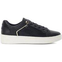 Dune London Elli Lace Up Chunky Flatform Trainers - Navy