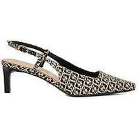 Dune London Dancing Slingback Court Shoes - Black