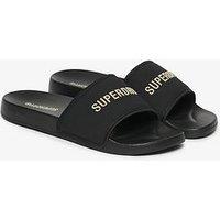 Superdry Tarp Core Sliders - Black