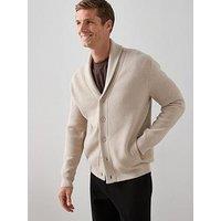 The Very Collection Chunky Textured Shawl Cardigan - Beige