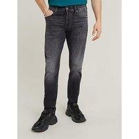 G-Star Raw G Star 3301 Slim Tapered Washed Jeans - Black