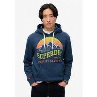 Superdry Cl Great Outdoors Relaxed Hoodie - Dark Purple