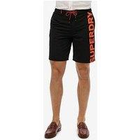 Superdry Classic 19 Logo Board Swim Shorts - Black