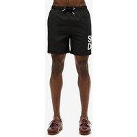 Superdry Sportswear Logo 17 Swim Shorts - Black