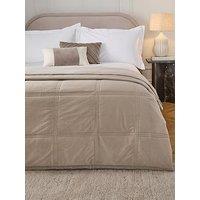 Very Home Luxe Velvet Bedspread 165 X 240 Cm - Champagne