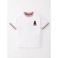 Mini V By Very Boys Short Sleeve Awesome Dude T-Shirt - White