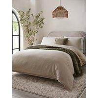 Michelle Keegan Home Relaxed Linen Mix Plain Duvet Set - Sk