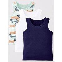 The Very Collection Boys 3 Pack Transport Vest - Multi