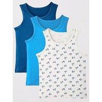 Mini V By Very Boys 3 Pack Vest - Multi