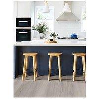 Floor Pops Pack Of 7 Light Grey Wood Peel & Stick Floor Planks