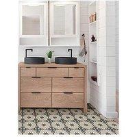 Floor Pops Pack Of 10 Daphne Peel & Stick Floor Tiles