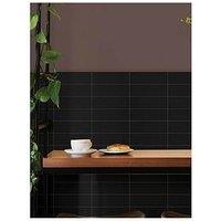 Inhome Subway Black Peel & Stick Luxury Wall Tiles