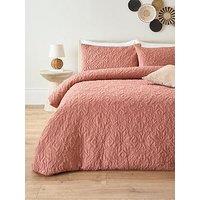 Very Home Retreat Pinsonic Duvet Cover Set - Dusky Pink