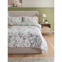 The Very Collection Botanical Leaf Print Duvet Cover Set