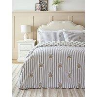 Very Home Country Stripe And Floral Print Duvet Cover Set
