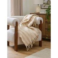 Very Home Super Soft Wool Blend Stripe Throw 130X150Cm