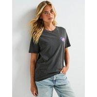 Tommy Jeans Neon Graphic Print Short Sleeve T-Shirt - Black