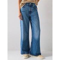 Tommy Hilfiger Lana High Rise Wide Leg Jeans - Blue