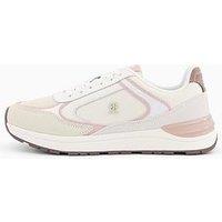 Tommy Hilfiger Fashion Runner Trainers - Cream/Light Pink