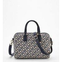 Tommy Hilfiger Jacquard Medium Duffle Bag - Space Blue