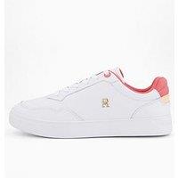Tommy Hilfiger Essential Platform Court Sneakers - Cherry/White
