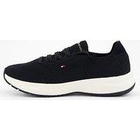 Tommy Hilfiger Knit Runner Trainer - Black