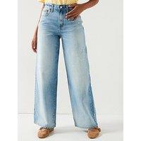 Calvin Klein Jeans The Wide Leg Rainy Jeans - Blue