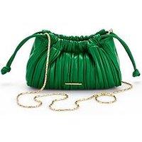 Calvin Klein Gathered Drawstring Crossbody Bag & Green