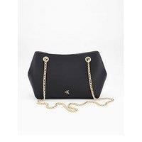 Calvin Klein Monogram Shoulder Bag & Black