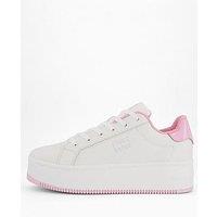Tommy Hilfiger Jean Platform Sneakers - Ecru/ Pink