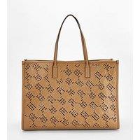 Tommy Hilfiger Tote Monogram Bag - Beige
