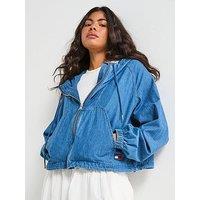 Tommy Jeans Zip Through Ripstop Jkt Ci8050 - Blue