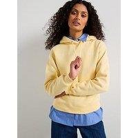 Tommy Hilfiger Logo Fleece Drawstring Hoody - Yellow
