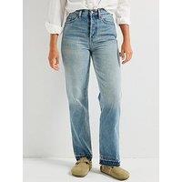 Tommy Jeans Layla High Rise Slim Straight Jeans - Blue