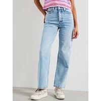 Tommy Jeans Layla High Rise Slim Straight Jeans - Blue