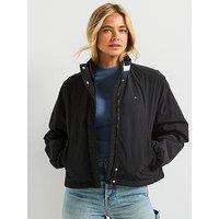 Tommy Jeans Essential Padded Flag Jacket - Black