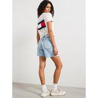 Tommy Jeans Us Flag Short Sleeve T-Shirt - White