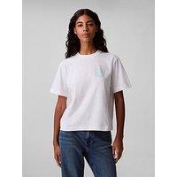 Calvin Klein Jeans Short Sleeve Boxy Fit T-Shirt - Pink