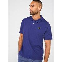 Lyle & Scott Crepe Polo Shirt - Dark Purple