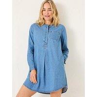 Fatface Aida Denim Tunic Dress - Blue