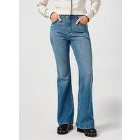 Wrangler Fierce Flare Jeans - Blue