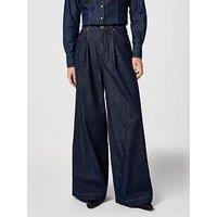 Wrangler Pleated Trouser Jean- Blue